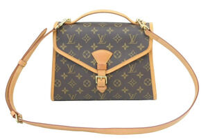 Louis Vuitton Bel Air Shoulder Bag Handbag Monogram Canvas Brown